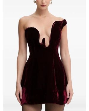 Bardot Robe Courte Rosalyn Hourglass À Une Épaule - Black