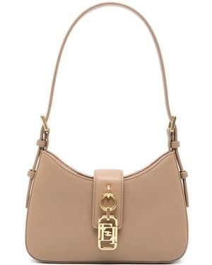 Elisabetta Franchi Sac À Main À Breloque Logo - White