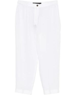Marina Rinaldi Buttoned Trousers - White