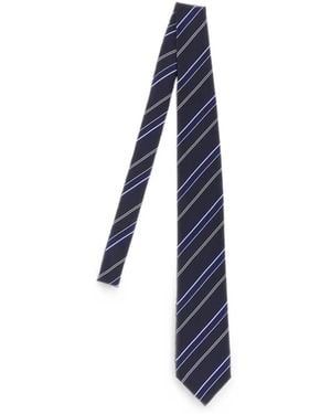 Tom Ford Diagonal-Striped Tie - Blue