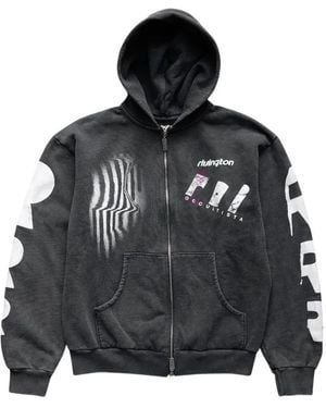 RRR123 Apocrypha Pious Graphic-Print Hoodie - Black