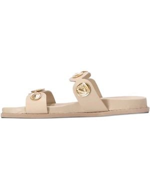 Kotris Sandals Verzierte Sandalen Mit Doppelriemen - Natur
