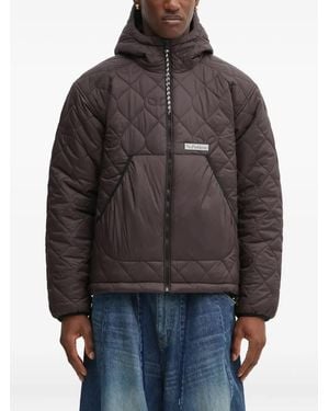 No Problemo Quilted Hooded Jacket - Grey