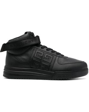 Givenchy G4 Logo-Patch Hi-Top Sneakers - Black