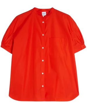 Aspesi Pocket Short-Sleeve Shirt - Red