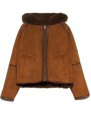 Bimba Y Lola Chaqueta Reversible De Pelo - Marrón