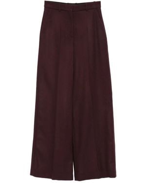 JOSEPH Alana pleated-front trousers - Morado