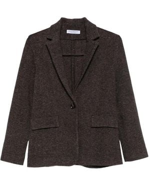 Amina Rubinacci Blazer Armonia À Simple Boutonnage - Black