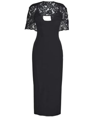 Axel 113 Tess Lace Midi Dress - Black
