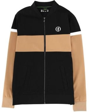 BOSS Logo Zip-Up Sweatshirt - Black