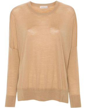 Blanca Vita Fine-Knit Jumper - Natural