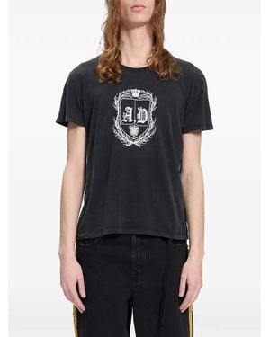 Ann Demeulemeester Logo-Print T-Shirt - Black