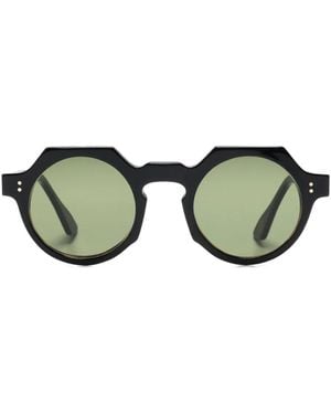 Lesca Buzz Round-Frame Sunglasses - Green