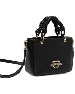 Love Moschino Top-Handle Logo Tote Bag - Black