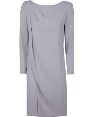 Emporio Armani パネルディテール ミニドレス - グレー