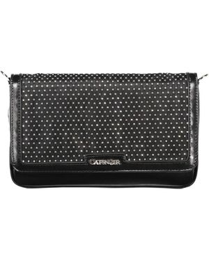 CafeNoir Rhinestone-Embellished Chain-Link Crossbody Bag - Grey