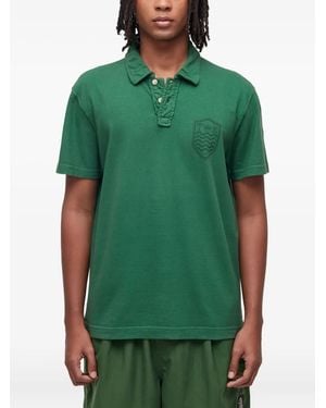 Osklen Colour Stone Embroidered Polo Shirt - Green
