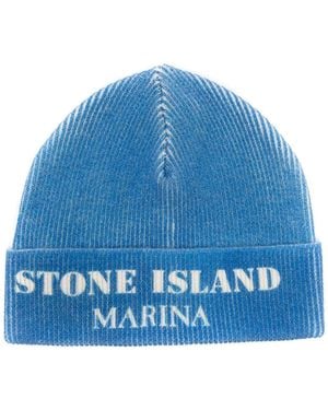 Stone Island Marina Beanie - Blue