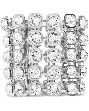 Balenciaga Pulsera Con Detalles De Strass - Blanco