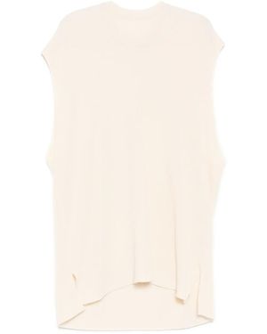 Homme Plissé Issey Miyake Tight Twist Cotton Vest - Natural