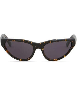 Marni Mavericks Logo-Print Sunglasses - Brown