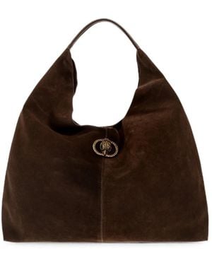 Kurt Geiger Large Chelsea Suede Shoulder Bag - Brown