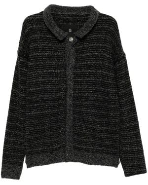 A Bathing Ape Logo-Embroidered Cardigan - Black