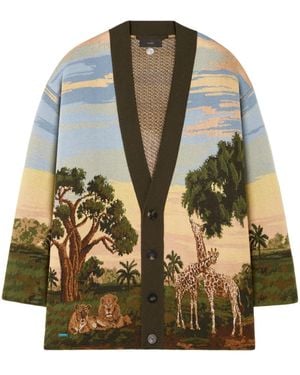 Alanui Savannah Sunrise Cardigan - Grün