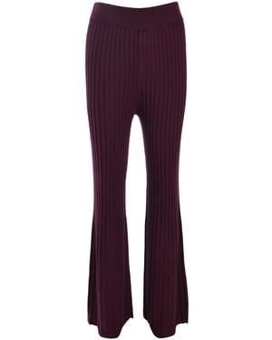 Ba&sh Gestreepte Broek - Paars