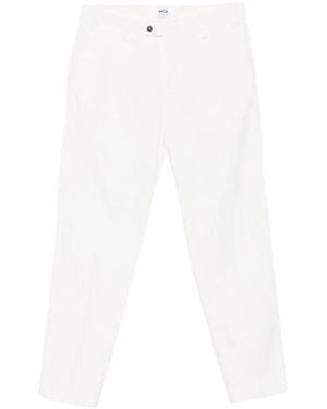 VELA SHOP Belt-Loop Straight-Leg Trousers - White