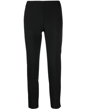 Peserico Confort Fit Side Zip Trousers - Black