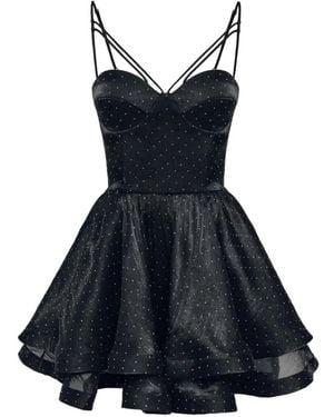 POST MERIDIEM Bustier-Minikleid Mit Strass - Blau