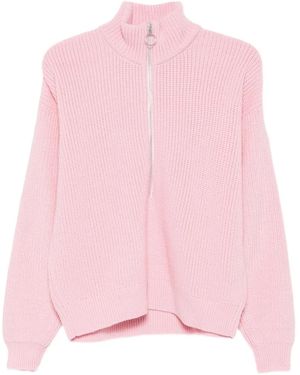 Marques'Almeida Pull À Fermeture Zippée Et Col Montant - Rose