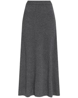 Lisa Yang Dolly Knitted Midi Skirt - Gray
