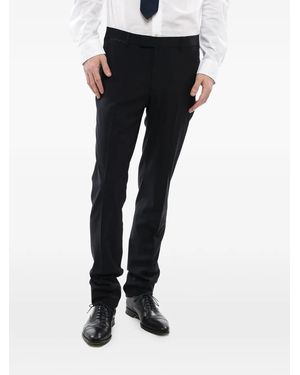 Corneliani Pressed-Crease Tailored Trousers - Black