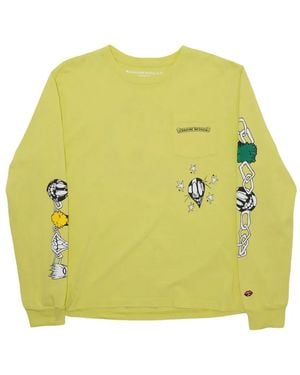 Chrome Hearts Matty Boy Long Sleeve Pocket T-Shirt - Yellow