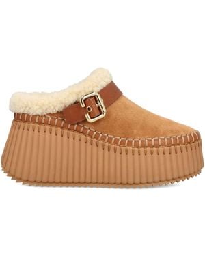 Chloé 'nama' Sabots - Brown