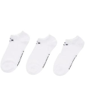 Converse Embroidered-Logo Socks (Set Of Three) - White