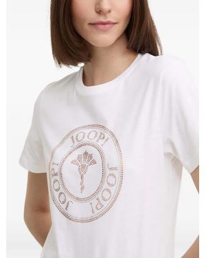 Joop! Crystal-Embellished T-Shirt - White
