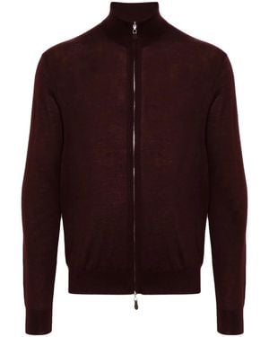 N.Peal Cashmere Hyde Fg Cashmere Cardigan - Red