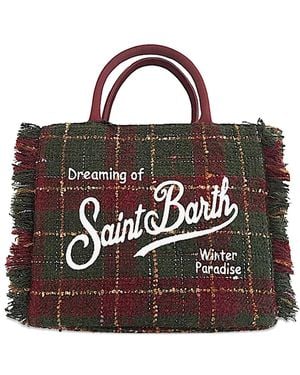 Mc2 Saint Barth Bolso shopper con flecos - Verde