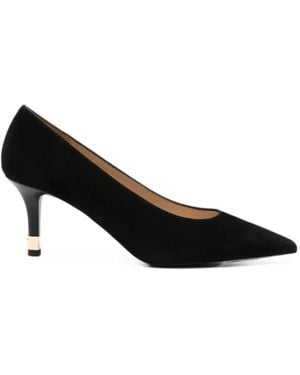 Furla Pointed-Toe Suede Pumps - Black