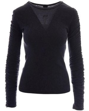 Pinko Ruched-Sleeve Jumper - Blue