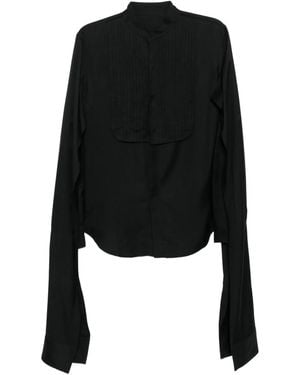 Yohji Yamamoto Pintuck Shirt - Black