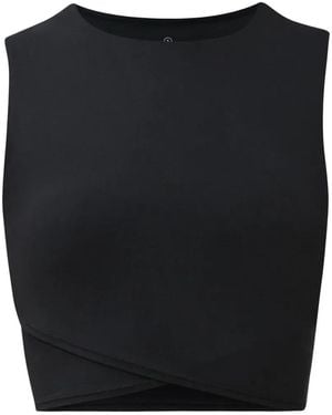 Sweaty Betty All Day Crossover-Hem Sleeveless Vest - Black