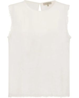 Antonelli Adrien Weste mit Fransen - Weiß