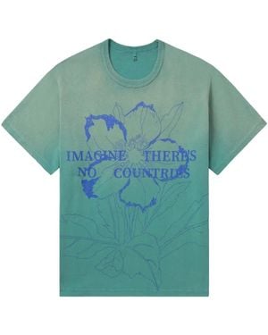 KHOKI T-Shirt A Fiori - Verde