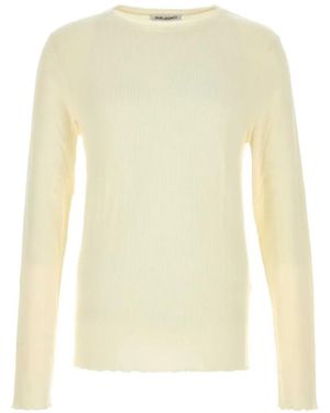 Our Legacy Cream Cotton Blend T-Shirt - Weiß
