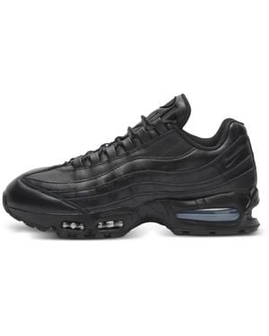 Nike Air Max 95 Big Bubble Leather Trainer - Black
