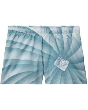 Versace Badeshorts Mit Print - Blau